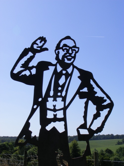 Eric Morecambe as seen on the path